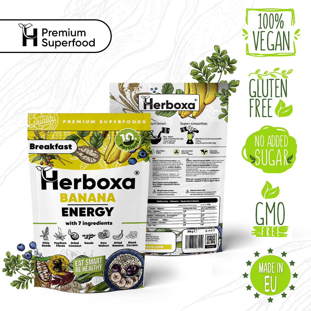 Banana Energy – mistura para um Pequeno-Almoço “Fast Food” Saudável
