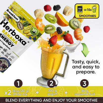 Banana Energy – mistura para um Pequeno-Almoço “Fast Food” Saudável