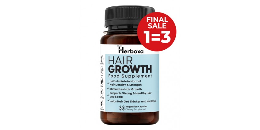 Herboxa Hair Growth | com Vitamina A, C, D3, Zinco, Ferro e Biotina